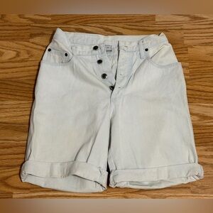 Vintage ZENA High-Rise Denim Shorts Women’s Size 7 Light Blue Button Fly